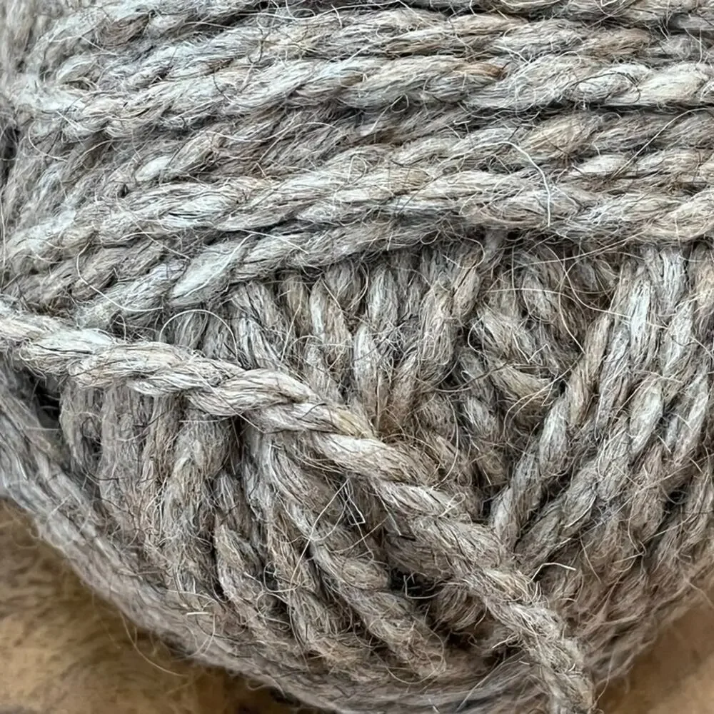 Natural 2 Ply Wool Yarn Ball Handspun Handmade 300 Grams
